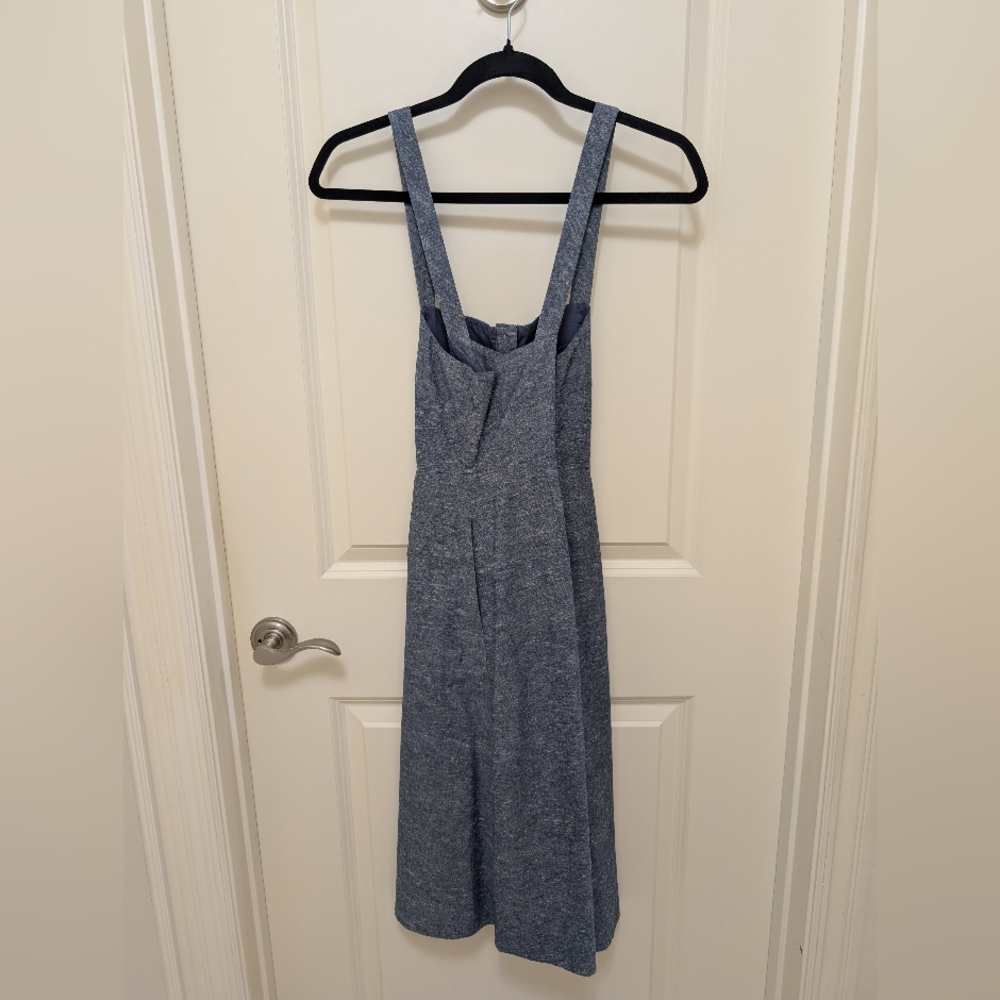 Madewell Blue Denim Midi Dress - Picture 2 of 4